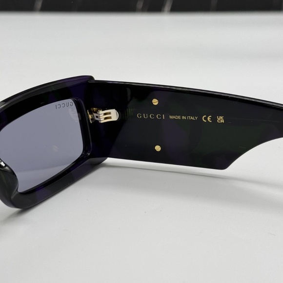 NEW GUCCI SQUARE SUNGLASSES GUCCI GG1425S 003 HAVANA GREY EYEWEAR - Picture 10 of 12